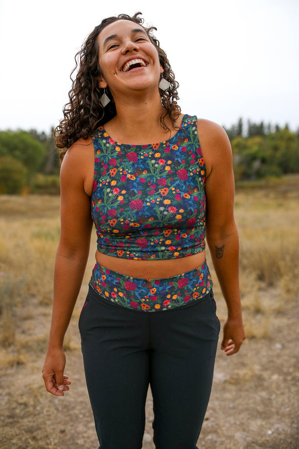 Push On Crop Top |Berry Bush/Ranger
