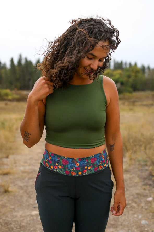 Push On Crop Top |Berry Bush/Ranger