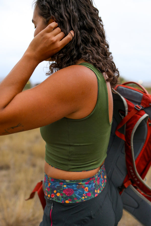 Push On Crop Top |Berry Bush/Ranger